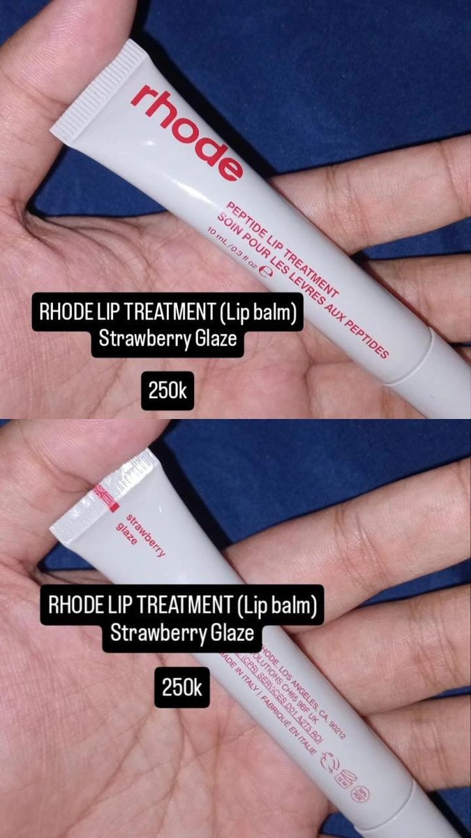 rayyyfsp's tweet photo. Preloved high end make up juga ada Dior Lip Gloss Oil Rosy Candy dan Guerlain Kiss Kiss Glow. Pembelian Juni 2026, ada proof of payment nya dari Plaza Indonesia. Tapi tanpa box &amp; receipt ya. Kalo yg Rhode beli nya April dari Mecca Australia bukan jastip. https://t.co/29v7vGVR4t