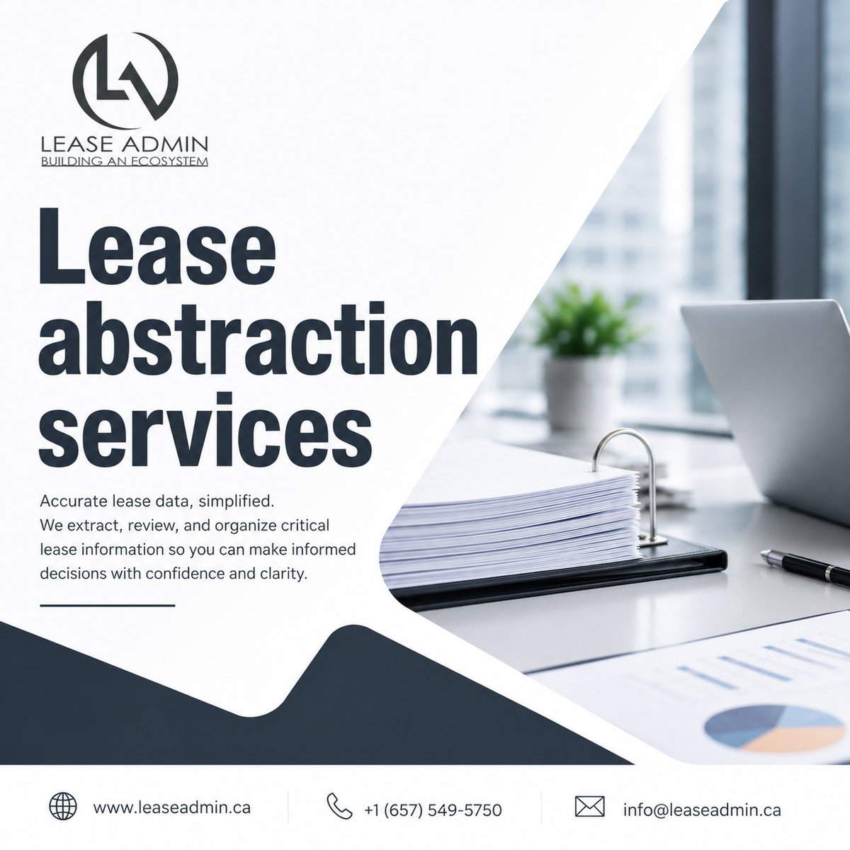 LeaseAdmin's tweet photo. Every lease hides a deadline waiting to be missed. We pull out the terms, dates, and clauses that actually matter, so nothing slips through unnoticed. Portfolios of any size, handled with precision most teams don't have time for. Visit: https://t.co/cuRpwG8bjM https://t.co/aImflipHYe
