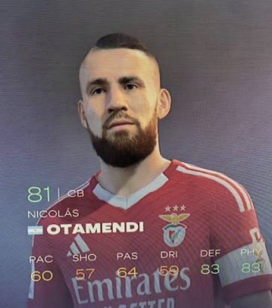 elmessias99's tweet photo. Todo bien con el nuevo Fc 27 pero cuando chota le van actualizar la cara a otamendi parece seguridad de boliche https://t.co/UUOKzNXpJr