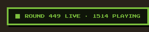 treecode's tweet photo. ROUND 449 / 1,514 Playing https://t.co/8VBvDXQ27r