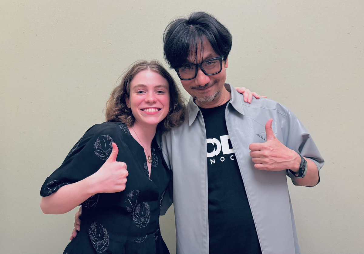 HIDEO_KOJIMA_EN's tweet photo. With Sophia Lillis. https://t.co/GCn36S6DmA
