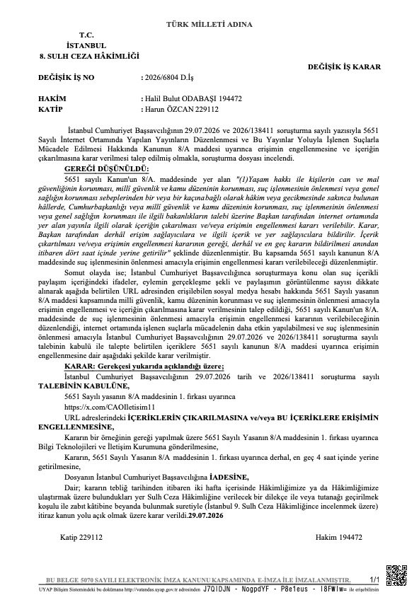 EFischberger's tweet photo. Turkish dictator Erdogan just ordered X to block the account of his presidential rival after having him arrested.

X is complying because Turkish law compels it, but is fighting the order in court.

This deserves more than mere condemnation. Erdoğan must face consequences https://t.co/umNrt5lTKq