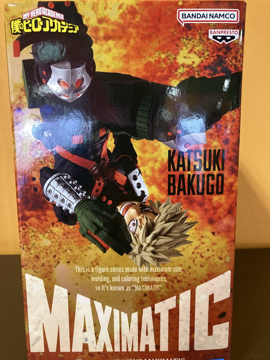 GiGO_Funabori's tweet photo. 【新景品入荷情報】
僕のヒーローアカデミア　ＭＡＸＩＭＡＴＩＣ　ＫＡＴＳＵＫＩ　ＢＡＫＵＧＯ　Ⅲ
入荷いたしました‼︎💣💥
迫力のあるかっちゃんとってもカッコいいです‼︎💥
ぜひGiGO船堀でGETしてください‼︎
#僕のヒーローアカデミア
#爆豪勝己　#GiGO船堀 https://t.co/kPquiumqda