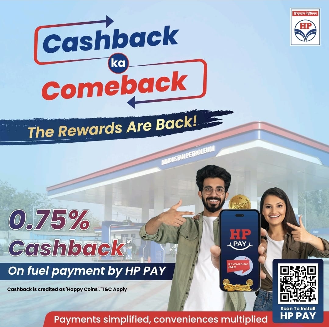 Hpcl_srrohyd's tweet photo. Fuel your ride, save on every side! ๐๐จ
Turn your routine fuel stops into rewarding journeys.
With HP PAY, enjoy 0.75% cashback in the form of Happy Coins on your fuel transactions.
Scan the code, download HP PAY, and start saving today! ๐ฒ
#HPCL #HPCLHyderabad #HPPay https://t.co/lE4KIjOHhc