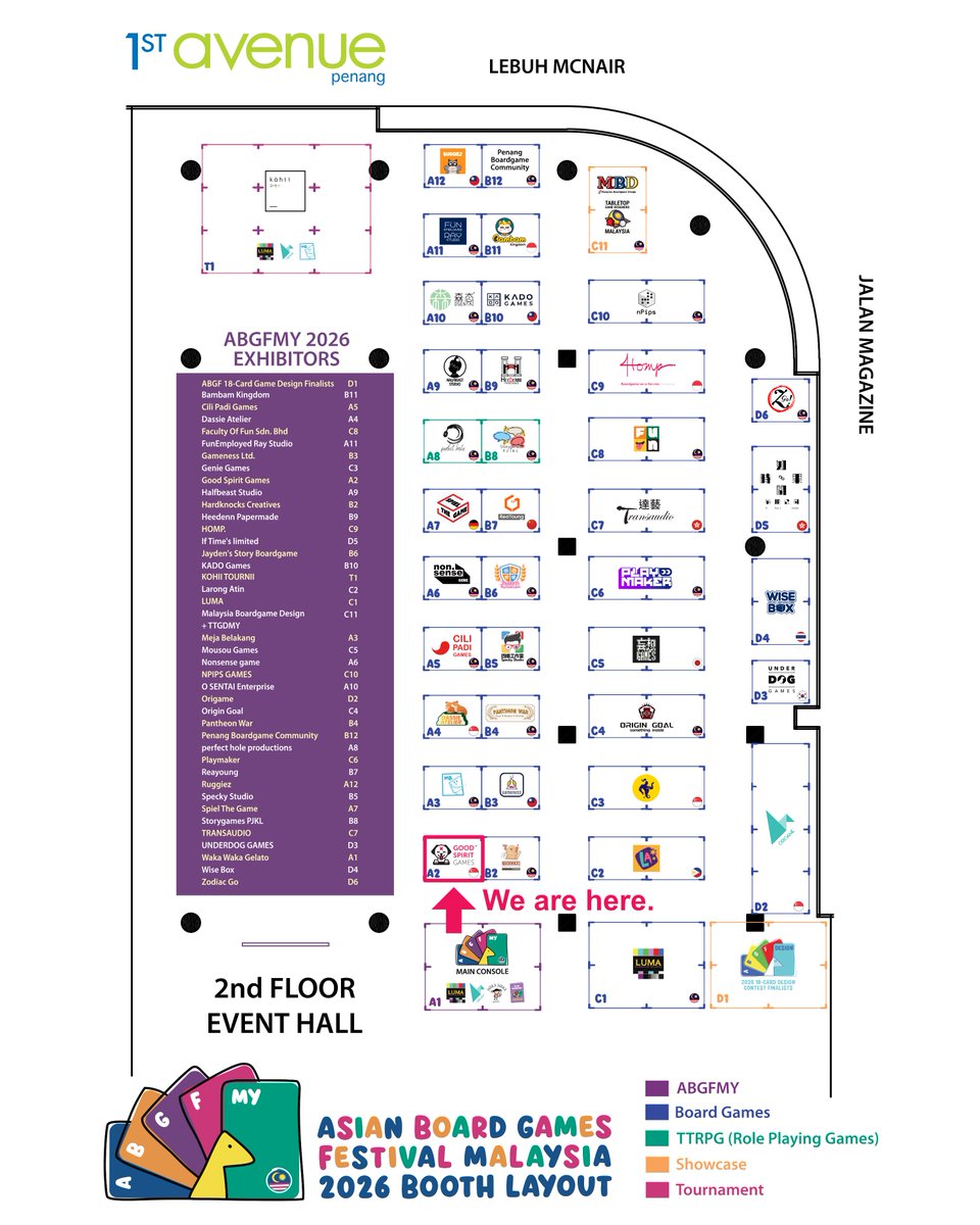 GeoffreyChia's tweet photo. Good Spirit Games will be exhibiting at the Asian Board Games Festival Malaysia 2026, featuring Katana Spirits.

Special thanks to https://t.co/MRmE9JBp5n for organising. https://t.co/XGBBd9OEoW