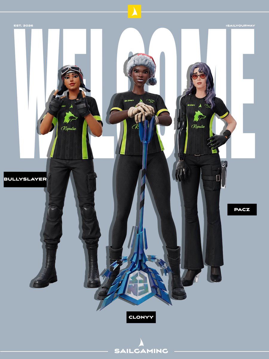 SailGamingllc's tweet photo. 🌊 After sailing through countless challenges, we have finally found our soldiers.

⚓ Welcome to the crew:

🌊 @paczlol
⚓ @bullyslayrr
🛟 @Clonyy__

The voyage starts now. 🫡🌊

@FNCompetitive https://t.co/ShODz25yr6
