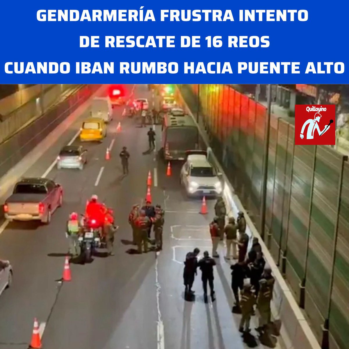puentealtonline's tweet photo. El hecho ocurrió cuando se trasladaban tres internos hacia el Centro de Detención Preventiva de Puente Alto.
Al menos dos disparos hubo en el procedimiento donde uno de los ocupantes del vehículo sospechoso fue detenido mientras que el otro se dio a la fuga.
#puentealto https://t.co/ozmwfjeepD