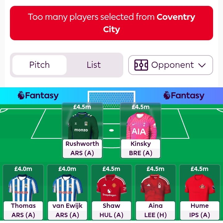 WaleeedZaki's tweet photo. Am i in trouble? @OfficialFPL
๐ซ ๐ค
#FPLCommunity #FPL #Livefpl https://t.co/OdrhSWjSvw