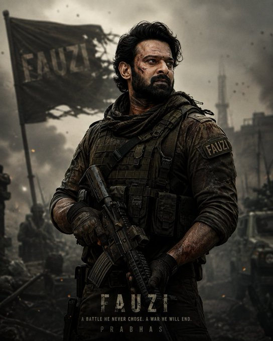 BabuBiswanth's tweet photo. Dark. Brutal. Intense. 🔥

The first glimpse of #FAUZI is almost here and Prabhas looks absolutely ferocious. Get ready for 150 seconds of pure goosebumps! ⚔️💥

#Prabhas #FauziTeaser #IndianCinema https://t.co/Pvjt1OW0tp