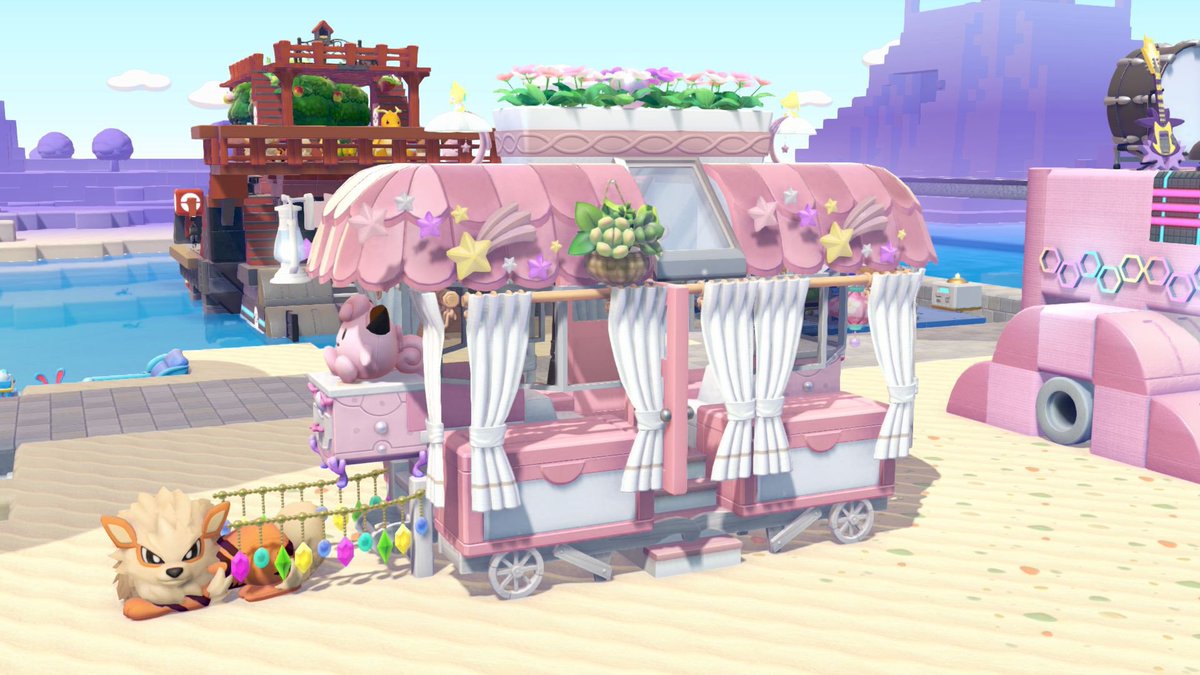 6VxEFEJV7l46653's tweet photo. 花馬車　Ver.2
#ぽこあポケモン
#pokopia https://t.co/YDQB9ey4vd