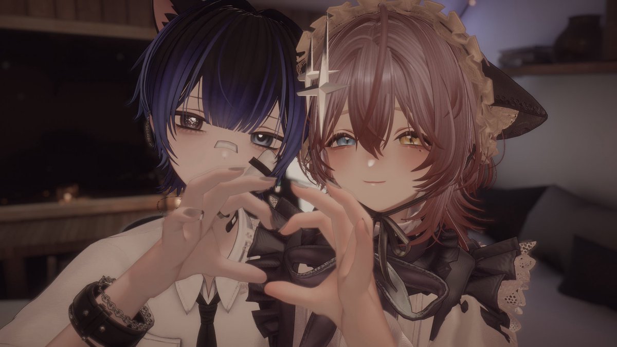 suirenka_ow's tweet photo. 昨日の
くうた同士で指ハート作るの好きなんだワ🐱 https://t.co/wSEZ4uiySR