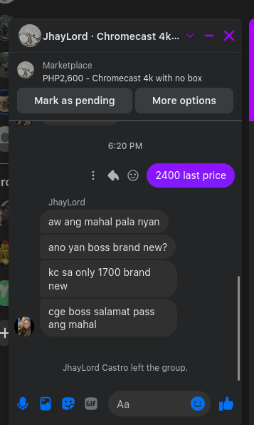 capthndsme's tweet photo. bobo ka ba JhayLord, san ka makakakita ng 4K original Chromecast in under 1.7k? HAHAHA leave leave ka pang nalalaman, baka kasi mapahiya ka https://t.co/uS8aJKf9Jg