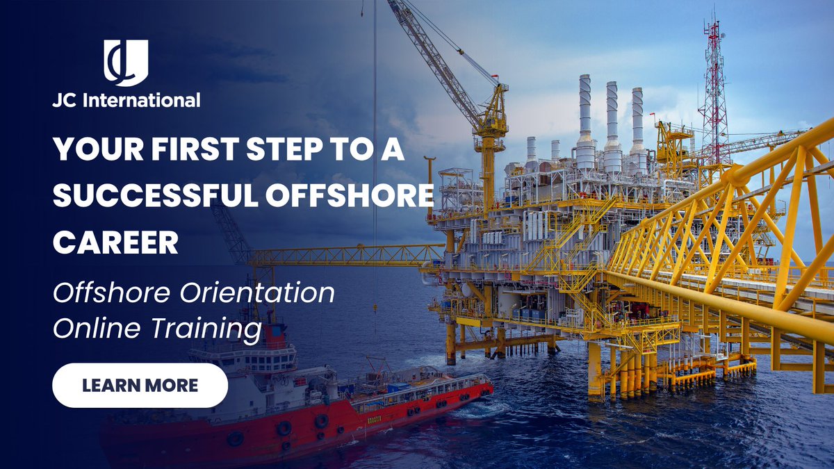 jcinterng's tweet photo. Your offshore career starts with the right training.
Build the knowledge and confidence to work safely in offshore oil & gas with our Offshore Orientation Online Training.
Read more: https://t.co/1pEvc3WBrQ
📞 +234 908 877 6154 | +234 805 659 9659
#JCInternational #OilAndGas https://t.co/3LFshNZ5jO