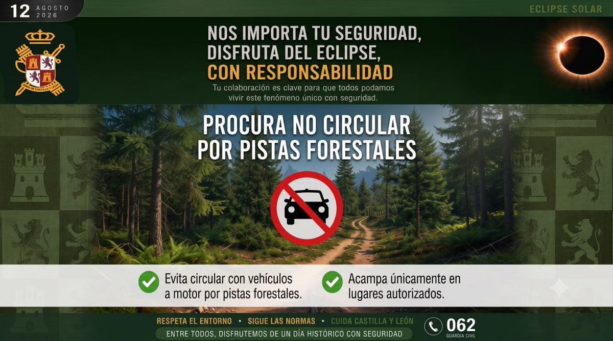 GUARDIACIVILCYL's tweet photo. Sigue las recomendaciones de tráfico.
#Alertcops
☎️062 https://t.co/DZuwQJxc9W