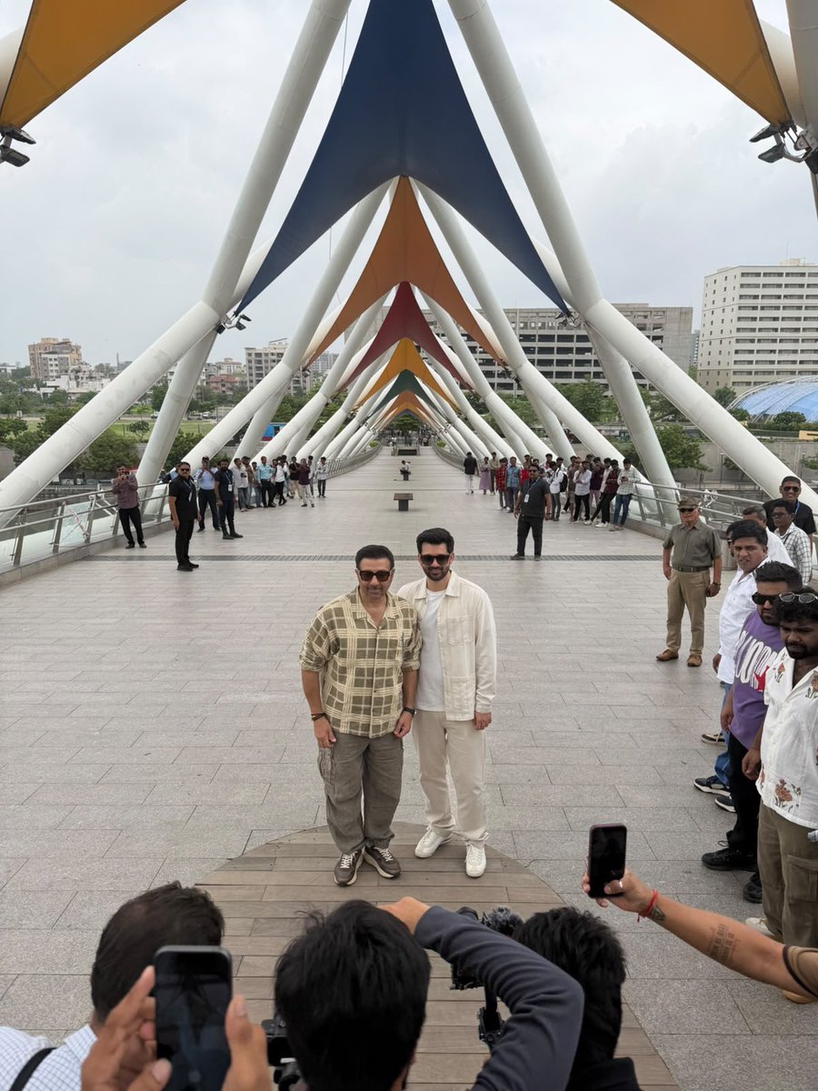 Sunny Deol and karan deol at Ahmedabad riverfront 🔥🔥