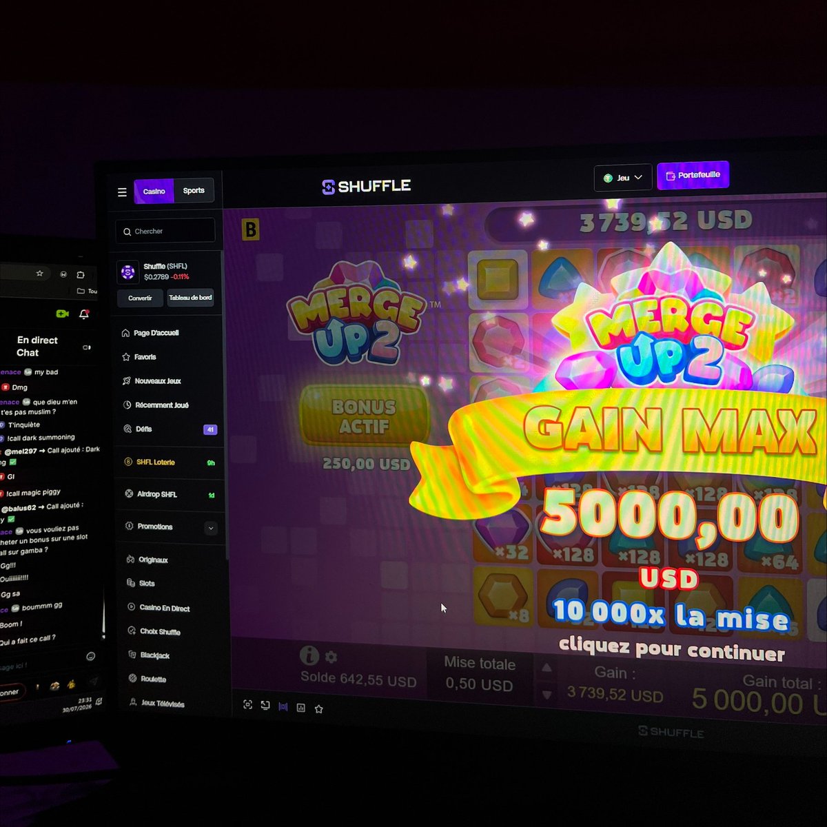 SalamiCaz's tweet photo. 🚨 $5,000 MAX WIN ON MERGE UP 2!

To celebrate, I’m giving away $20 to 10 people! 

To enter:

✅ Sign up through my link:
➡️ https://t.co/pShJusIeNq
⚠️ Like + repost
✅ Comment your Shuffle username linked to my affiliate

@shufflecom https://t.co/ZSy2SBLxHS