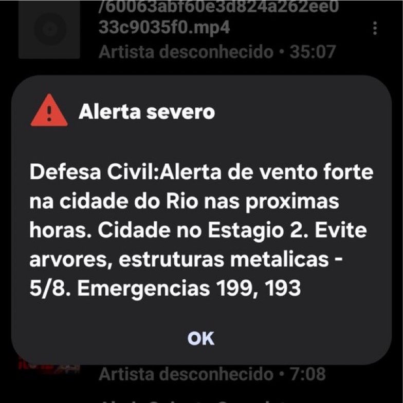 horadafofocatv's tweet photo. 🚨AGORA: Defesa Civil emite alerta severo para o Rio de Janeiro por risco de desastre natural e ventos fortes. https://t.co/8AX8mCApar