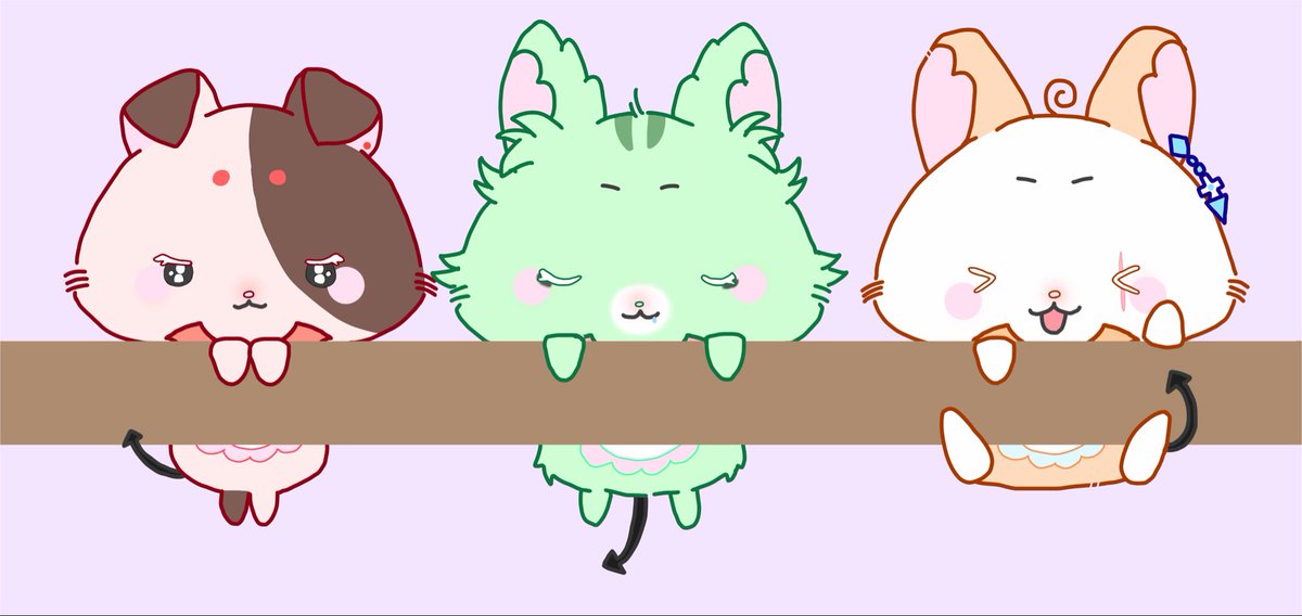 mitu1108_s's tweet photo. べって～にゃんず https://t.co/F1MuoBkjL5