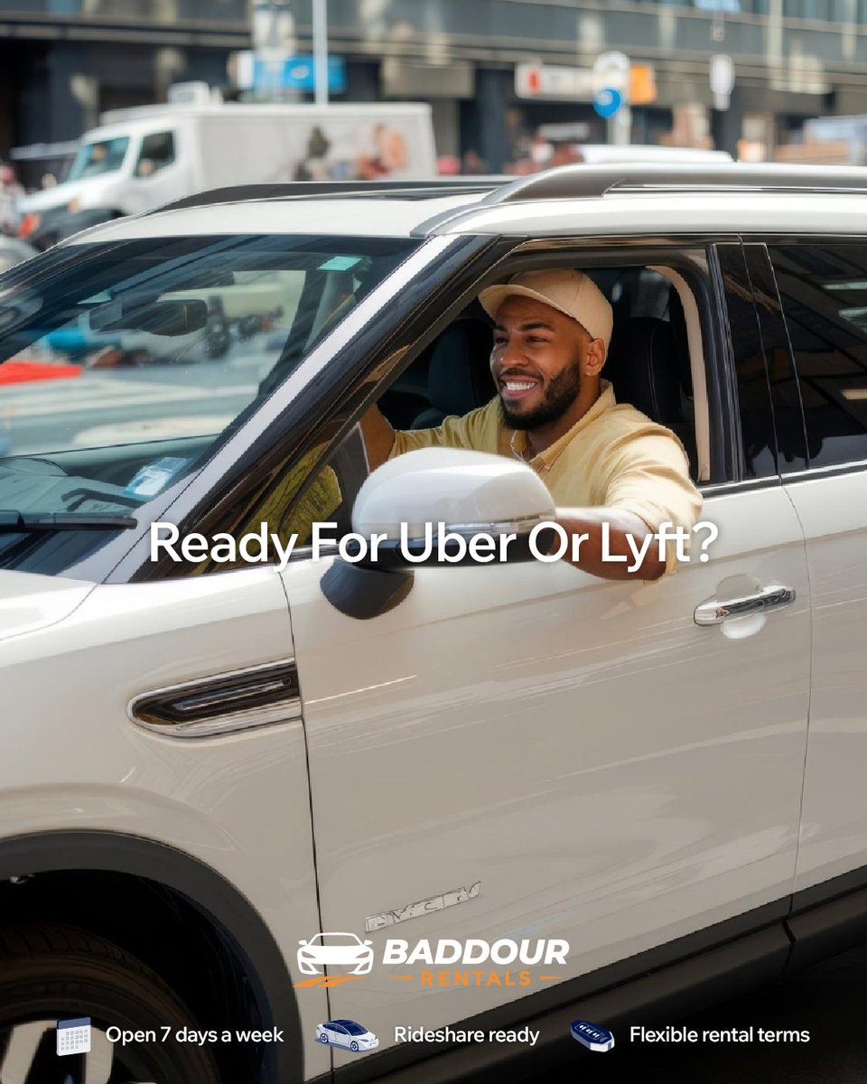 BaddourMichael's tweet photo. Baddour rentals are designed for rideshare and delivery drivers who need access to a reliable car without putting heavy mileage on their own. Get the keys, get moving, and start building your schedule around your goals.

#UberDriver #LyftDriver #RideShare https://t.co/zgiZEQJni6