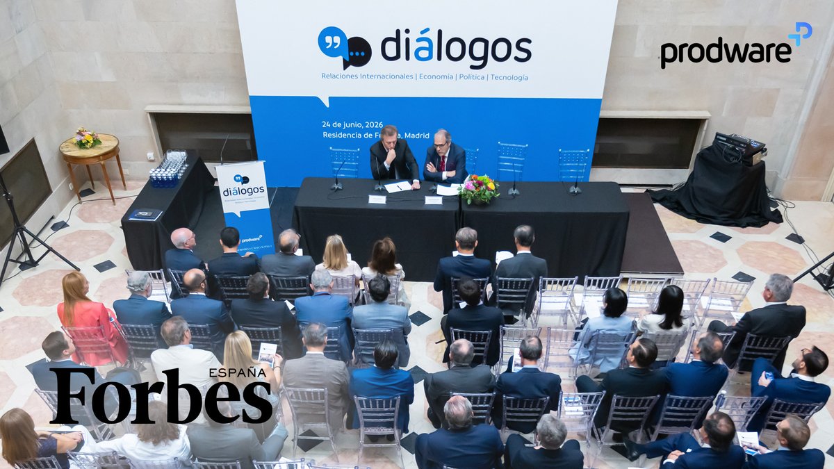 ProdwareES's tweet photo. La #IA no es solo #tecnología: es identidad, valores y futuro. Así lo recoge @Forbes al hacerse eco de nuestros #Diálogos2026. Un encuentro que dejó claro que Europa debe innovar, no solo regular, para no quedar rezagada en la carrera global de la #IA.
➡️ https://t.co/HvPgfxSFth https://t.co/c7D71ix0Jl