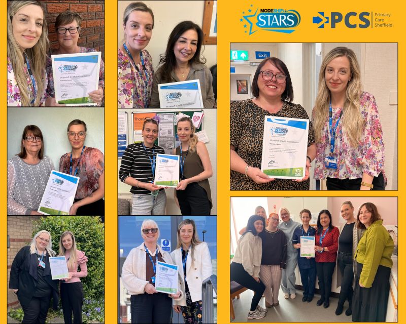 TeamModeshift's tweet photo. New case study 👏

Primary Care Sheffield has achieved #ModeshiftSTARS accreditation across all sites.

Discover how the organisation is helping more staff choose walking, wheeling, cycling and shared transport for everyday journeys.

📖 Read  more https://t.co/0AuXopkAL3 https://t.co/6M4R8OfYK2