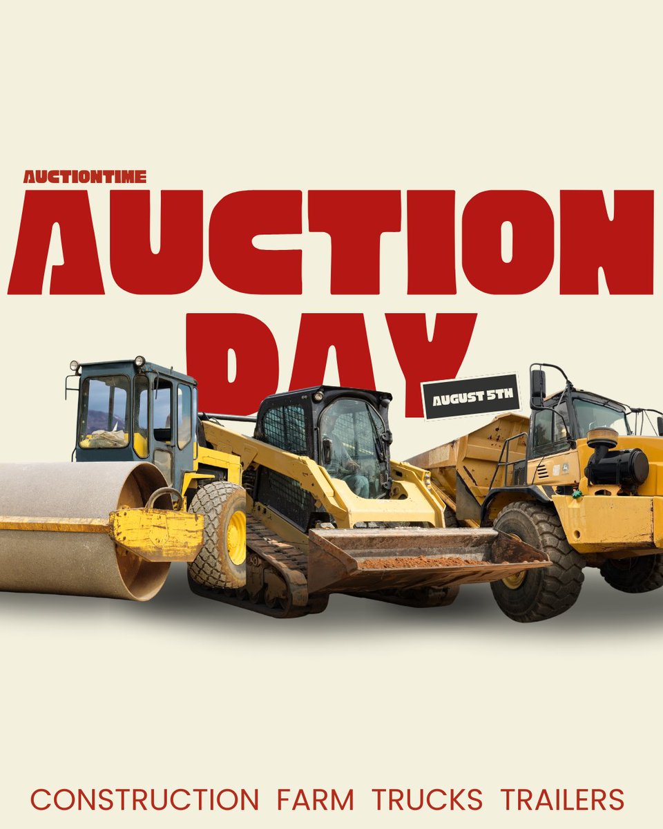 auctiontime's tweet photo. 𝐈𝐓'𝐒 𝐀𝐔𝐂𝐓𝐈𝐎𝐍 𝐃𝐀𝐘!!

Bid now ➡️ https://t.co/iNxKm5hJ2j

#AuctionDay #AuctionTime #EquipmentAuction https://t.co/GvArviOBZh