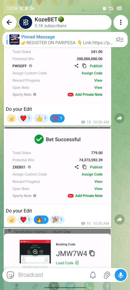 KozeBet1's tweet photo. PW5GFF
ZXEB51
JMW7W4

FOLLOW US ON TELEGRAM 👇
📲  https://t.co/UMxSQeD6z8 https://t.co/OHlyvlKFwB