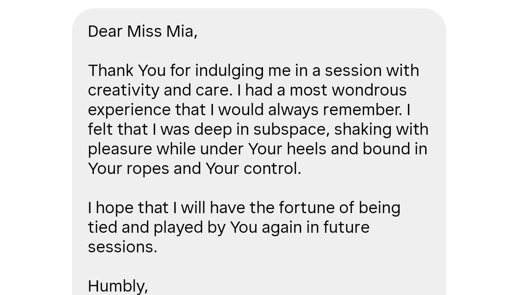 misstressdaddy's tweet photo. Always happy to receive little notes like this after a good session 😇 https://t.co/Kll3h9hYmD
