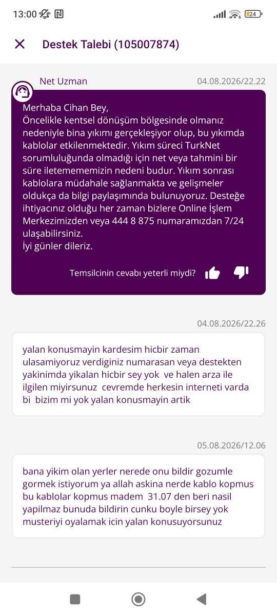 Cihankinci3's tweet photo. @mehmet_boztepe @Turknet @TurkNetDestek @BTKgovtr Siradaki yalan @turknet @TurkNetDestek https://t.co/O3fTyWKV96