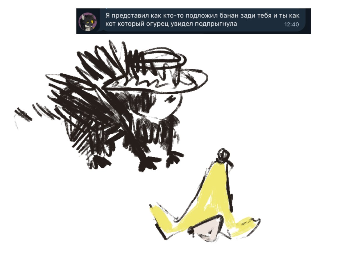 InkoriaDei's tweet photo. |3

"I imagined someone putting a banana behind you and you jumping up like a cat that saw a cucumber" https://t.co/qkyHF18yZw