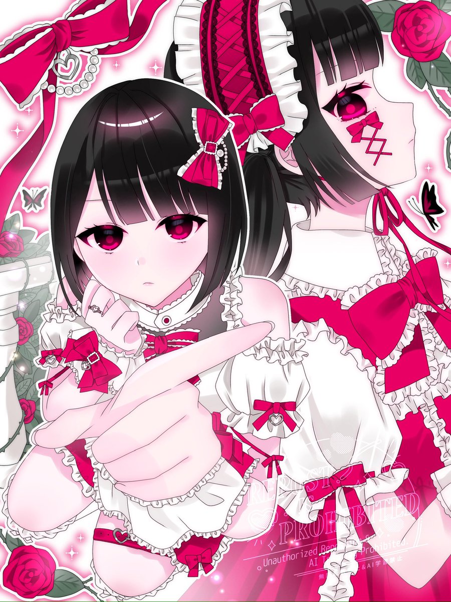 raruse06's tweet photo. 🌹🎀  #oc https://t.co/BM0xdSX7qN