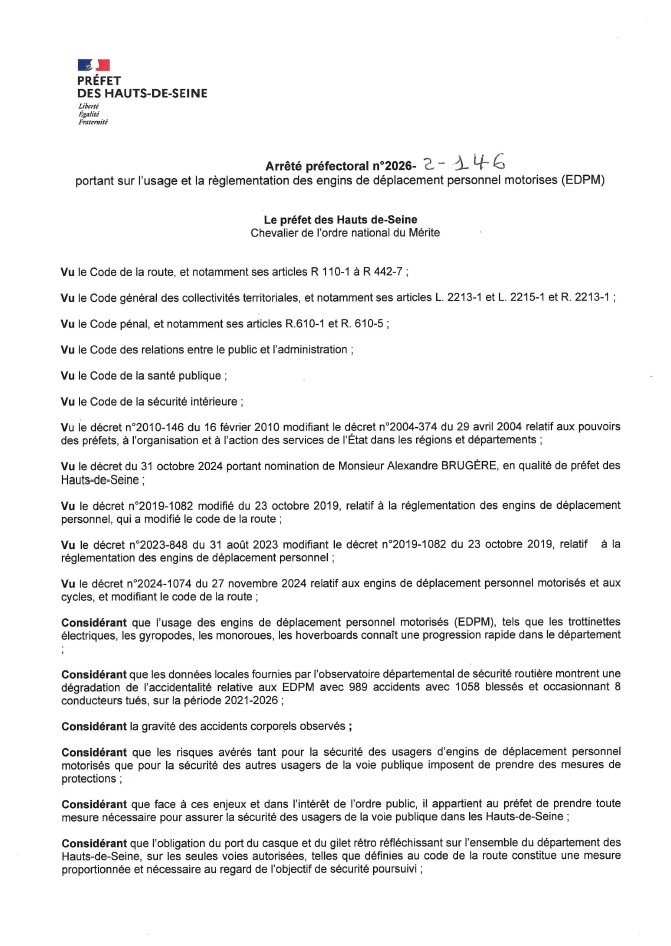 Image de Préfet des Hauts-de-Seine - Parce qu'un accident ne prévient jamais, le casque et le gilet ne sont pas des options.
Hier soir à