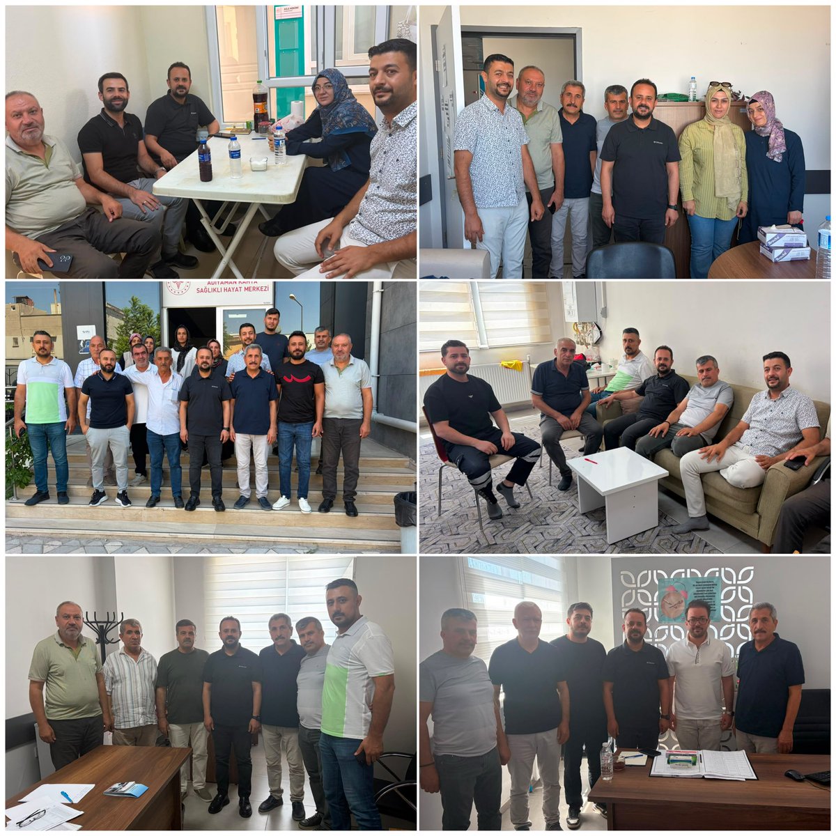 adymnsagliksen's tweet photo. Sağlık-Sen Adıyaman Şubesi olarak, Kahta İlçe Sağlık Müdürü Uzm. Dr. Ezgi Burcu Kocaoğlu'nu ziyaret ederek sağlık hizmetlerine ilişkin değerlendirmelerde bulunduk.

Ardından Kahta Toplum Sağlığı Merkezi, Aile Sağlığı Merkezleri ve 112 Acil Sağlık Hizmetleri İstasyonlarında görev yapan sağlık ve sosyal hizmet çalışanı arkadaşlarımızla bir araya geldik.

Fedakârca görev yapan tüm çalışma arkadaşlarımıza misafirperverlikleri için teşekkür ediyor, özverili çalışmalarında kolaylıklar ve başarılar diliyoruz.

#SağlıkSen #Adıyaman #Kahta #TSM #ASM #112Acil #SağlıkÇalışanları