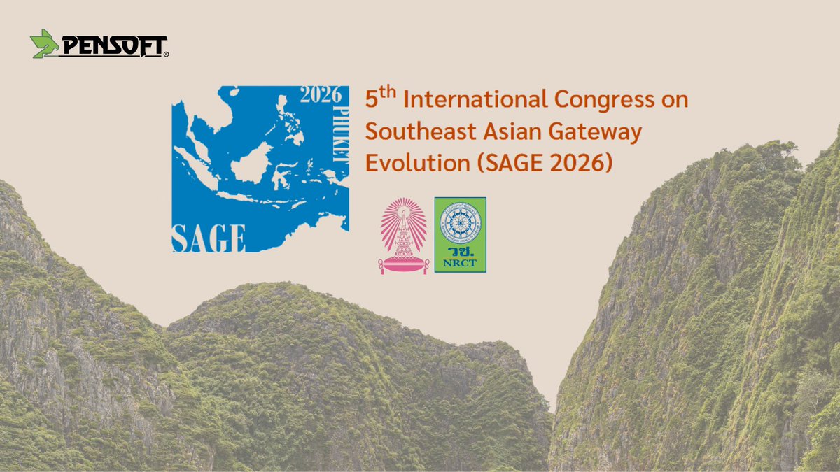 ZooKeys_Journal's tweet photo. 🌏 The 5th International Congress on Southeast Asian Gateway Evolution - #SAGE2026 - is now underway in Phuket!

🔬 Bringing together global researchers to showcase the latest breakthroughs in systematics, ecology, and evolutionary biodiversity science: https://t.co/rUKspPfJCI https://t.co/MfHbJ7IUUH