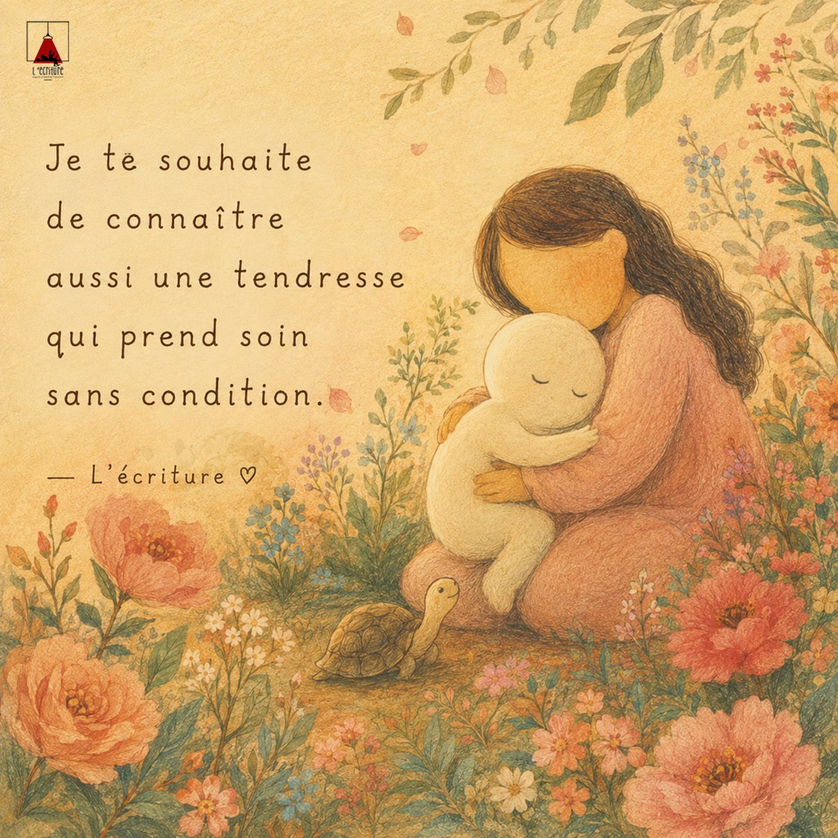 Ecriture2's tweet photo. Je te souhaite une vie qui ne te demande pas constamment de survivre.
Une terre où tu puisses déposer ta fatigue, un endroit où ton cœur n’ait plus besoin de rester sur ses gardes, un chemin loin de ce qui te blesse et une tendresse qui ne te demande pas de mériter sa douceur. 🤍 https://t.co/BhgzGfCQei