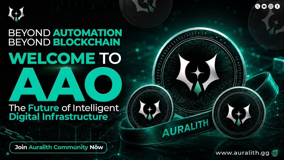 Auralith_gg's tweet photo. 🚀Beyond Decentralization. Welcome to Autonomous Coordination.

AAO is Auralith's vision for autonomous digital infrastructure, where smart #contracts intelligent coordination, and decentralized #governance work together to create a resilient and transparent ecosystem for the future of Web3.📷

🧠Innovation Beyond Transactions
🔗 Intelligence Beyond Automation
⚡️Coordination Beyond Control
🤝Infrastructure Beyond Blockchain

Every Transaction Builds Trust.
Every Decision Shapes the Future.

🌐Discover Auralith: https://t.co/pTEMDqIzh3
💬Become Part of Our Discord: https://t.co/gj9rncgmFA

#Auralith #AAO #AssemblyAutonomousOrganization #SpectrumEngine #Blockchain #Web3 #Crypto #SmartContracts