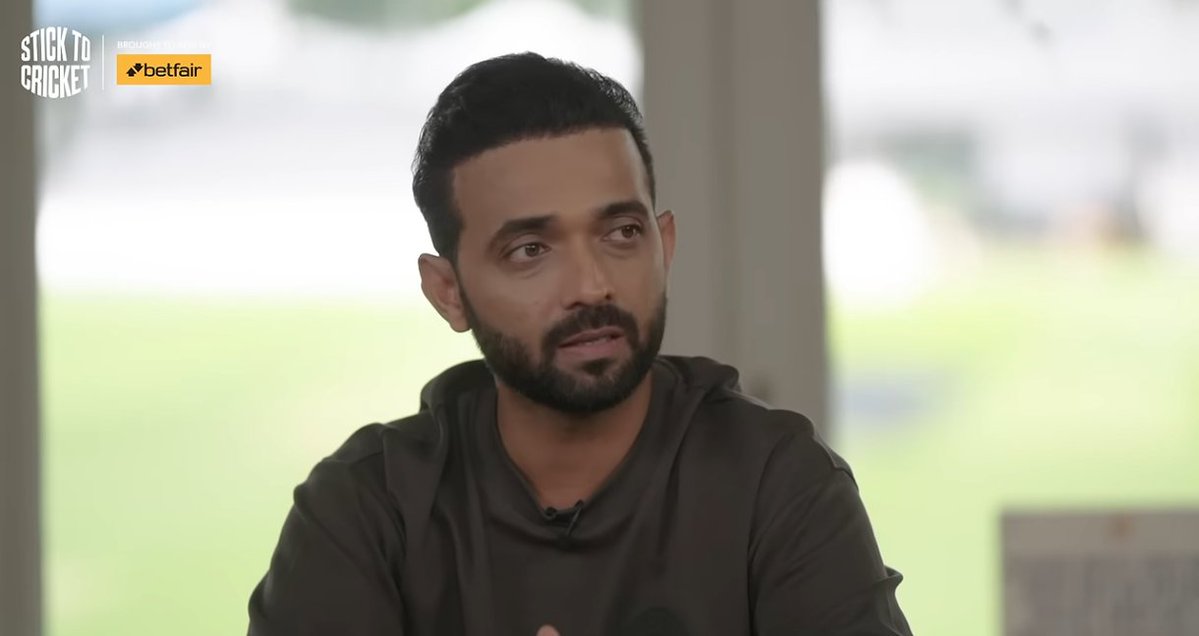CricCrazyJohns's tweet photo. AJINKYA RAHANE ON MS DHONI: [Stick to Cricket]

"He is a very normal human being, very calm, very cool - It was his subtle way of letting everyone know that if the door was open, they were welcome to come in, talk cricket, just relax, sometimes there would be 10 or 15 people in his room & at times, even the entire team".