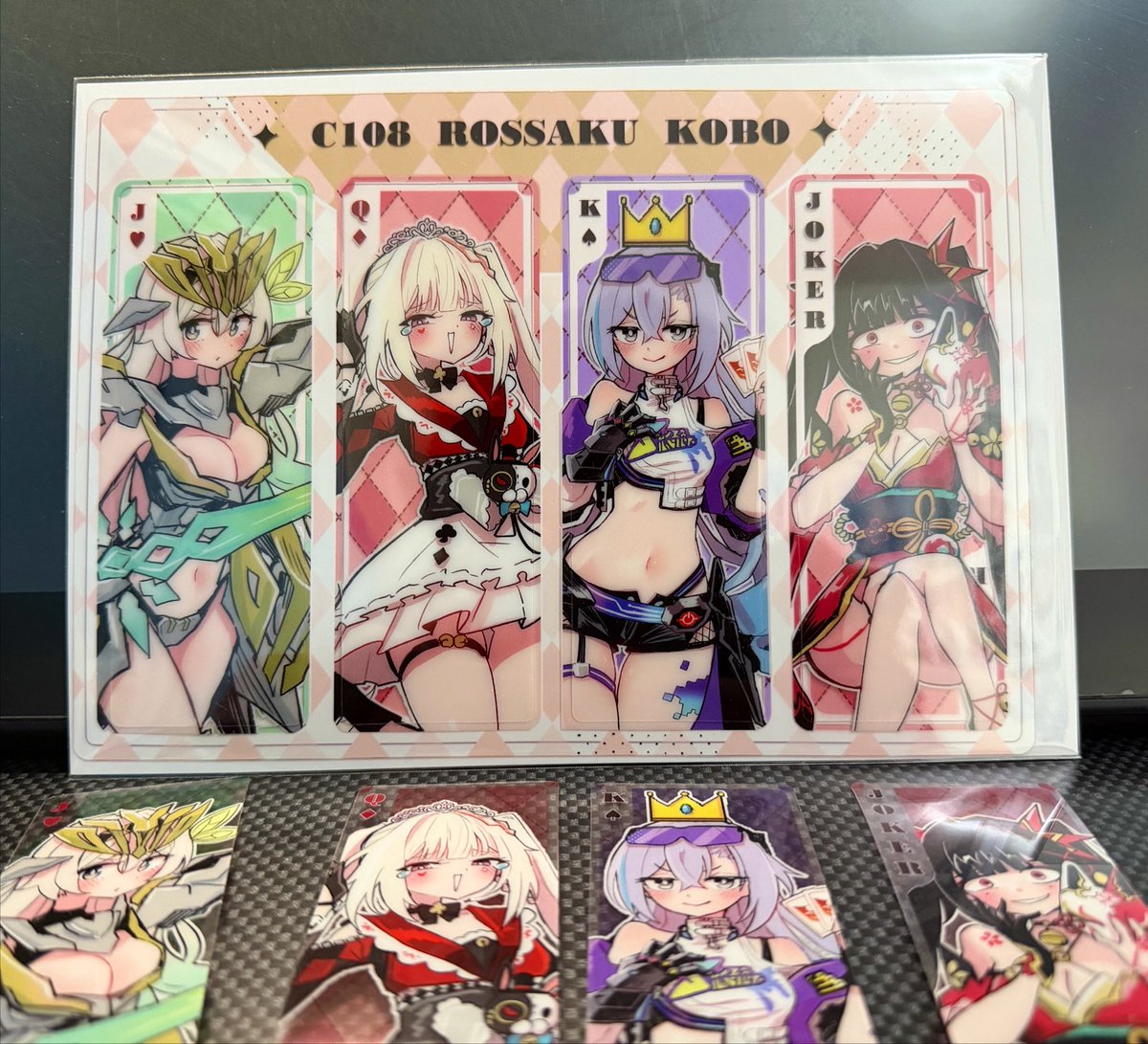 6sakuu's tweet photo. 新刊セットに入れるしおりセット！！
これでポーカーできます https://t.co/F1LW97e8Zp