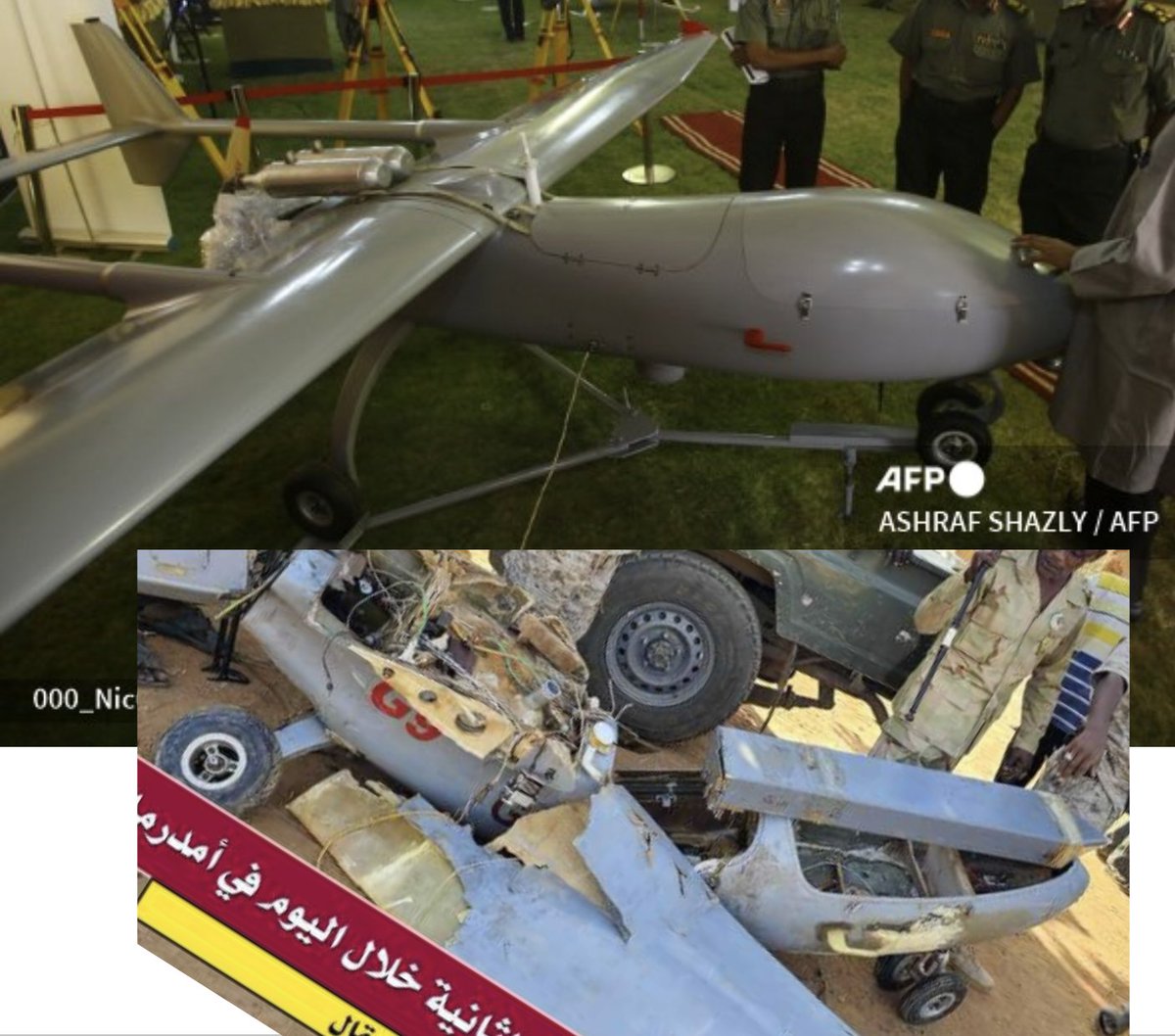 leone_hadavi's tweet photo. Nice catch! I believe this model's accurate designation is Zagil-3M, an iteration presented in 2015 as the pic. by Ashraf Shazly for @AFPphoto shows, while the mock-up  was presented at IDEX 2023 and because it's a model not all the details fit, e.g. tail, but provides a name! https://t.co/MW42j0BAHB