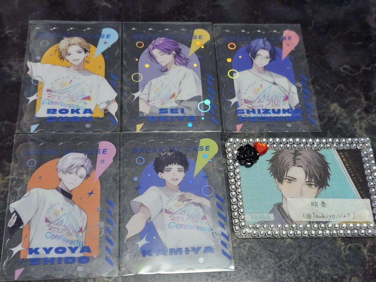 Tsukiyo1127's tweet photo. 【交換】ブレマイ ブレイクマイケース 4th Conference トレーディングクリアカード

(譲)須王、隠岐谷、節見、祠堂、神家

(求)皇坂>槻本>新開>立科

郵送での対応となります。
検索からでもお気軽にお声掛けください。 https://t.co/fkmpEjiecF