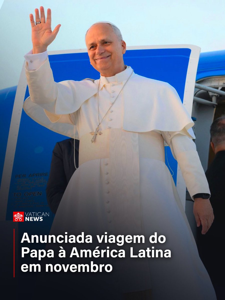 vaticannews_pt's tweet photo. De 6 a 17 de novembro de 2026, o #PapaLeãoXIV irá à #AméricaLatina. Visitará o Uruguai, Argentina e Peru, "aceitando o convite dos Chefes de Estado e das autoridades eclesiásticas desses países", informa uma nota da @HolySeePress 

https://t.co/GSrgrPGAZL https://t.co/1rydKB87Xr