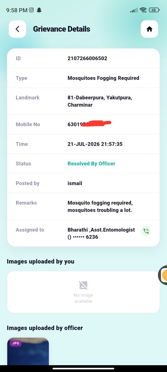 shaik_ismaill's tweet photo. Dear @GHMCOnline @CommissionrGHMC @Collector_HYD 
Grievance are being closed without resolving issues. If this happens then there was no use of app.
Immediately action should be taken on officer and resolved it asap. https://t.co/5SqojSNwX9