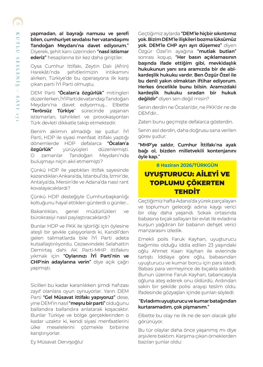 kutlu_seslenis's tweet photo. Kutlu Sesleniş Dergisi 171. sayı...

Yıldıray Çiçek'ten Seçme Makaleler

@Yildiraycicek9 https://t.co/j9wknxt55K