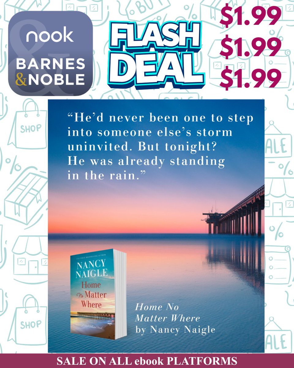 nancynaigle's tweet photo. Nook & Kobo & ibooks & GooglePlay and...
Kindle - https://t.co/BUcLt0zUCu
$1.99 DEAL on my May 2026 release! YAY!
#cleanromance #ebookdeal #newrelease #beachread
Three generations and a big love story too. https://t.co/r9FaPAjByB