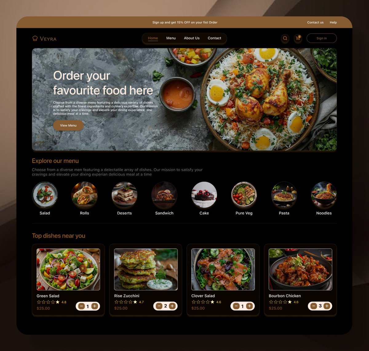 _pushkar0's tweet photo. 🍽️ Food Categories - Daily UI #99
Designed a modern Food 
 The interface features a clean hero section, easy-to-browse food categories,  #DailyUI #DailyUI99 #UIDesign #UXDesign #UIUX #Figma #WebDesign #FoodApp #RestaurantUI #DashboardDesign #InteractionDesign https://t.co/pSUQt9aCIt