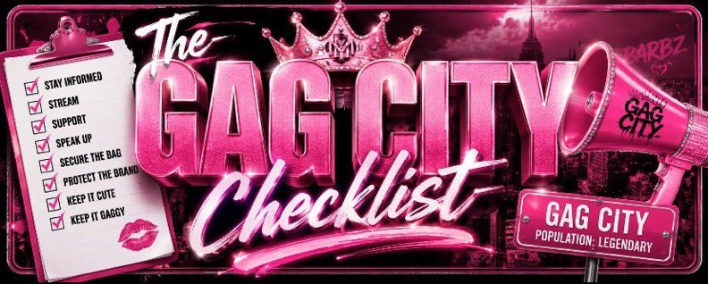 FeelTheBass86's tweet photo. The Gag City Checklist – Week #2

1.  Subscribe to Nicki Minaj #GagCitySub

2.  Vote for Nicki Minaj and Trinidad Killa at the Caribbean Music Awards
 → Vote here: https://t.co/9Z9zOY1Sln

3.  Buy and stream “Eskimo” on all platforms

4.  Get X Premium

5.  Sign up for X Money (Nicki will be dropping #NickiTrivia prizes there)

6.  Push for the Save America Act

7.  Stream “Beauty And A Beat”

8.  Be on the lookout for people posting Nicki Minaj’s content

If you’ve completed all of these, drop your receipts or post a checkmark in the comments