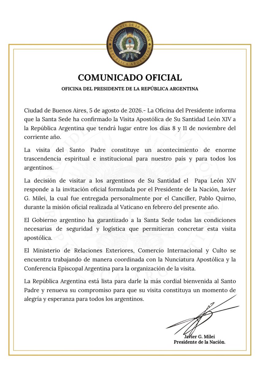 Oficina del Presidente on X
