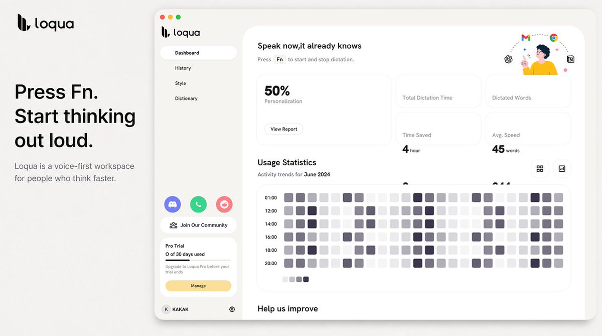 theLoqua's tweet photo. We’ve spent decades learning how to type faster👇

But thinking was never meant to happen one key at a time

Voice First Work changes the way we create — capturing ideas the moment they appear, and turning them into meaningful work

The future of work starts with speaking

#AI https://t.co/Zscc8U7Dcr