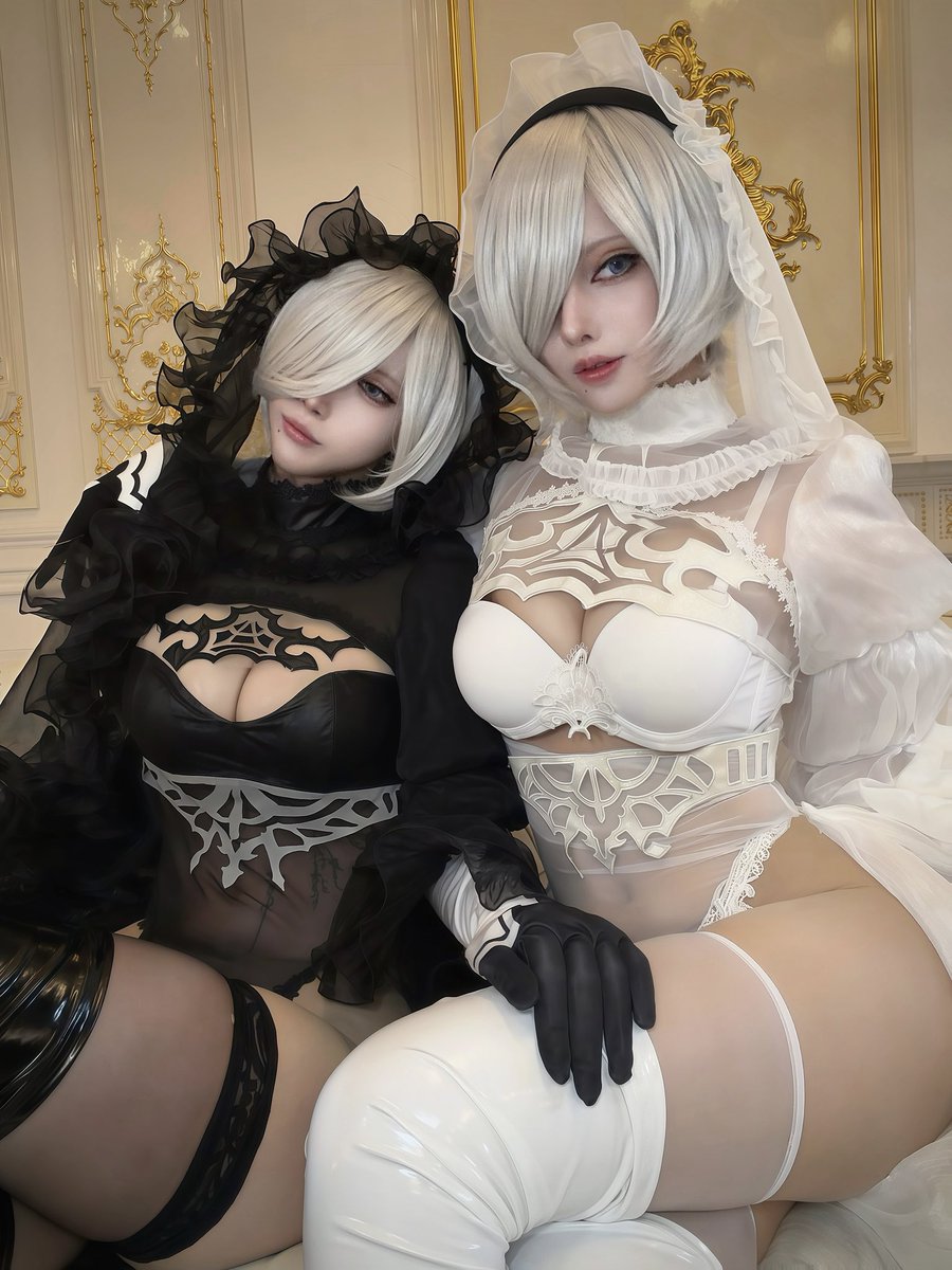sobaabura_'s tweet photo. NieR：花嫁2B🖤🤍 https://t.co/Xxm3JMDDzb