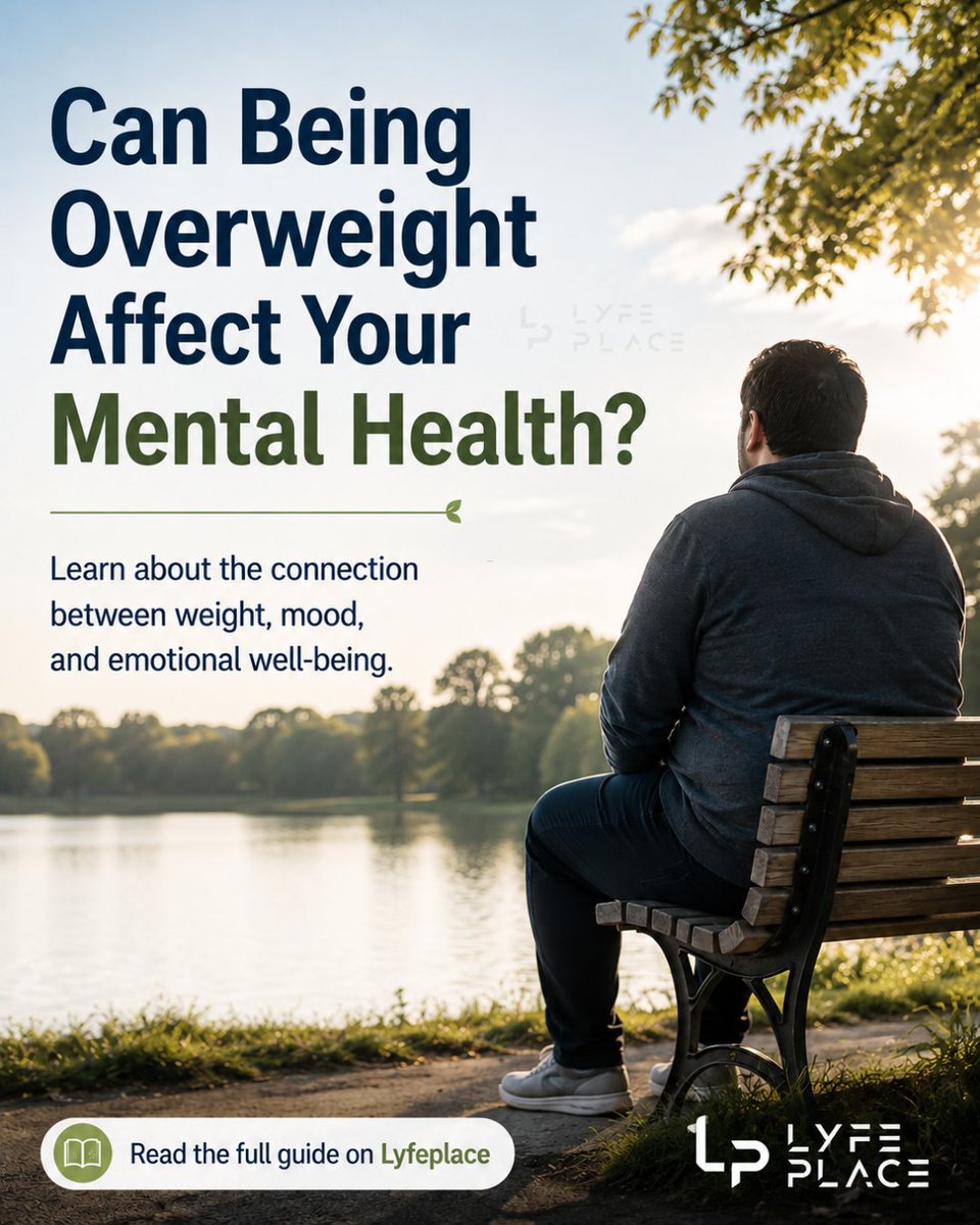 lyfe_place's tweet photo. Research suggests there can be a connection between excess weight and mental health, but everyone's experience is different. 

👉 Read the full blog: https://t.co/Noj2lnh5nK

#overweight #depression #mentalhealth #selfcare #wellnesstips #healthylifestyle #lyfeplace https://t.co/CbuTncYw5h